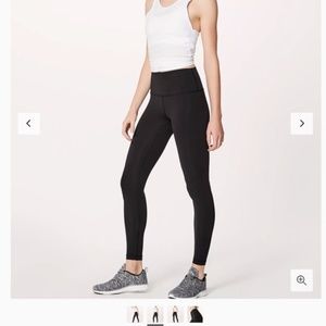 Lulu Lemon Wunder Under Leggings ‘28, Black